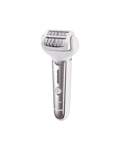 Эпилятор Panasonic ES-EL7A-S520 с увеличенной мультиподвижной головкой, 60 пинцетами, 5 насадками и выдвижным триммером