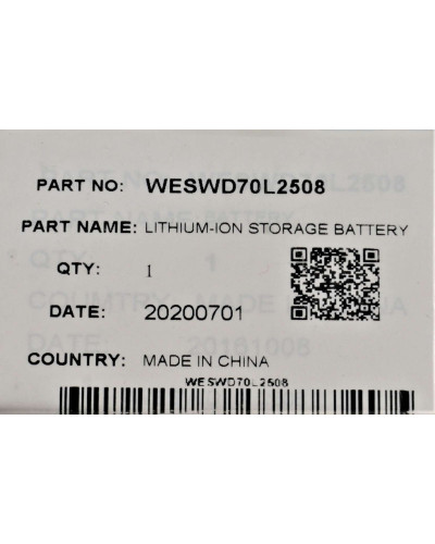 Літій-іонний аккумулятор до епілятора Panasonic WESWD70L2508