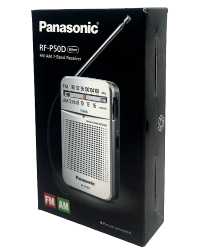 Карманный РадиоПриёмник FM AM Panasonic RF-P50DGС-S с наушником в комлекте Карманный РадиоПриёмник FM AM Panasonic RF-P50DGС-S с наушником в комлекте