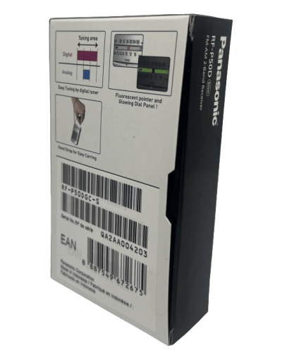 Карманный РадиоПриёмник FM AM Panasonic RF-P50DGС-S с наушником в комлекте Карманный РадиоПриёмник FM AM Panasonic RF-P50DGС-S с наушником в комлекте